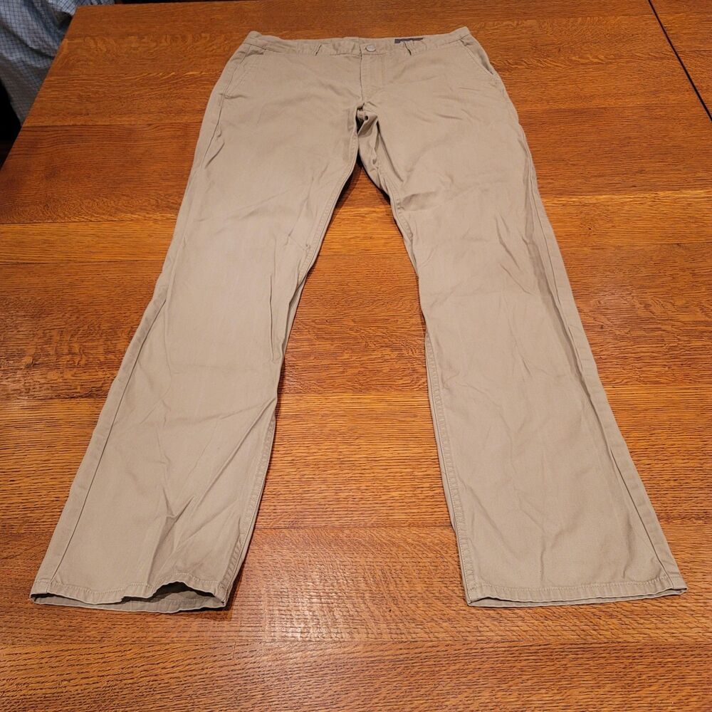 Bonobos Original Chino Straight Leg Pants Khaki 34x34 Cotton Stretch